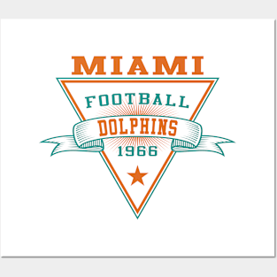 Retro Miami Dolphins Posters and Art